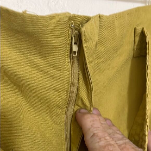 Zara Patchwork Contemporary Cargo Pants Wide Leg Pockets Belt Bohemian - Picture 7 of 16